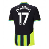 Manchester City Kevin De Bruyne #17 Fußballbekleidung Auswärtstrikot 2024-25 Kurzarm